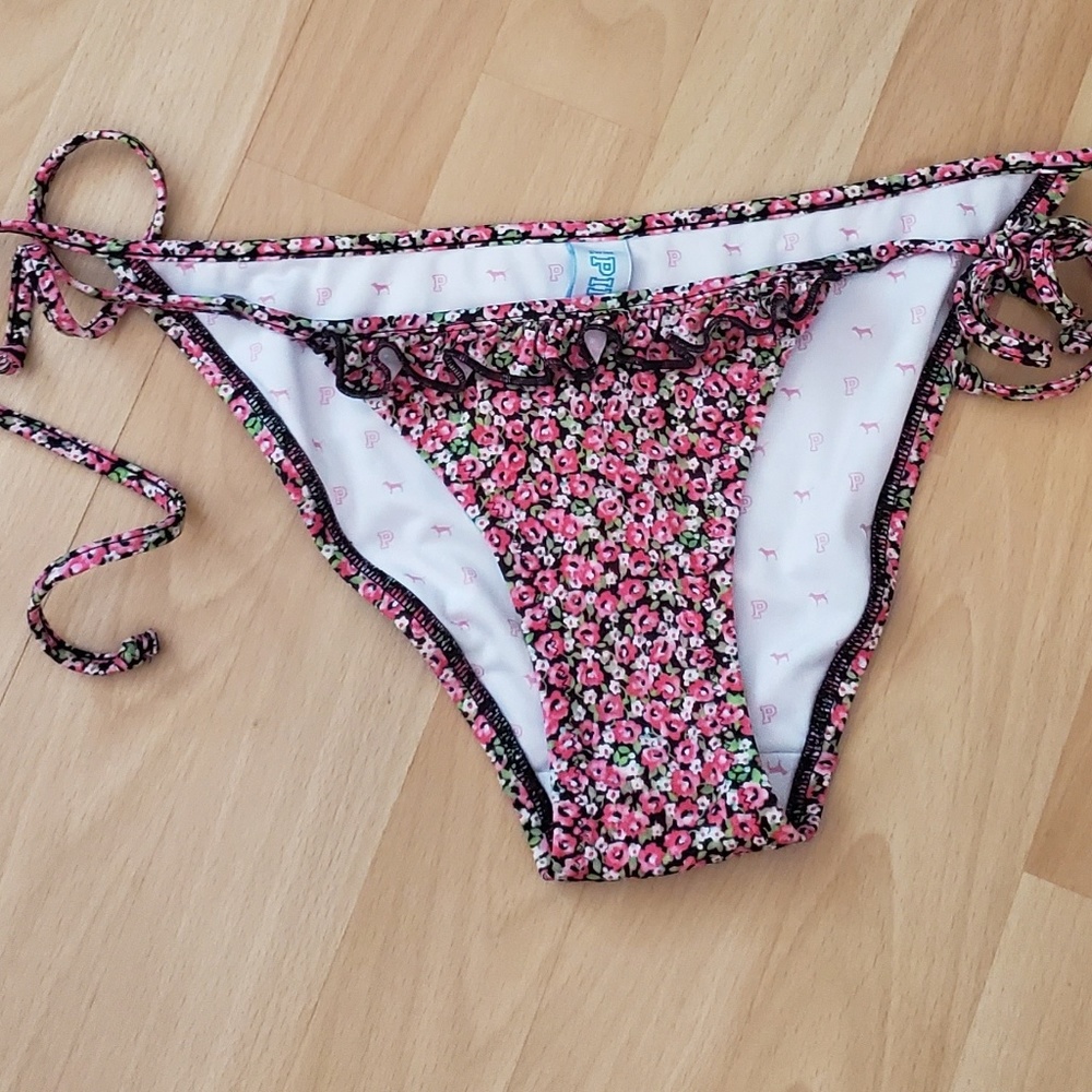 VS PINK floral bikini bottoms